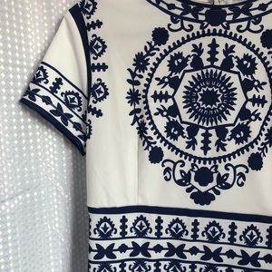 Floern’s White Porcelain Print Spring Dress